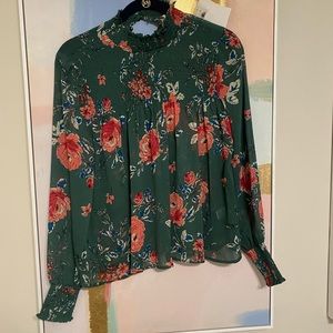Floral long sleeve blouse